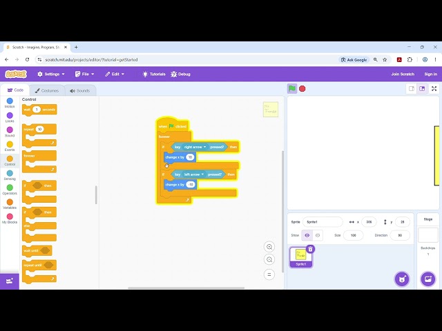 Scratch 1st Coding Game Tutorial