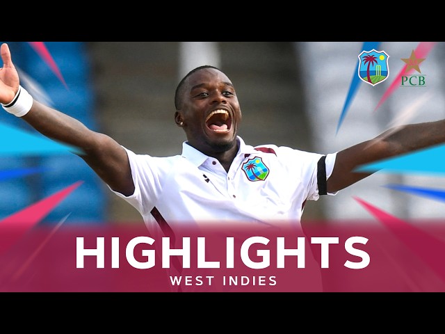 Seales Takes 5 For 20 On Day 4 Win | Highlights | West Indies v Pakistan | 1st Test Day 4