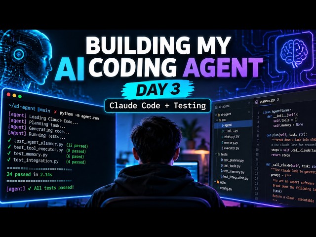 Day 3: Building My Own AI Coding Agent with Claude Code | From Idea to Working Product