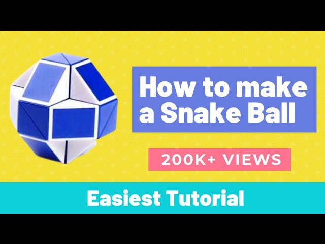 How to solve rubik's snake cube puzzle into a ball । How to make a snake cube into a ball