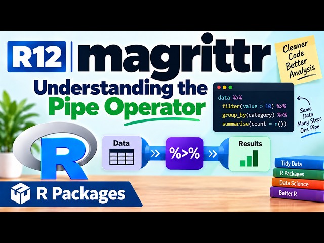 R12 | magrittr — Understanding the Pipe Operator | R Packages | Uplatz