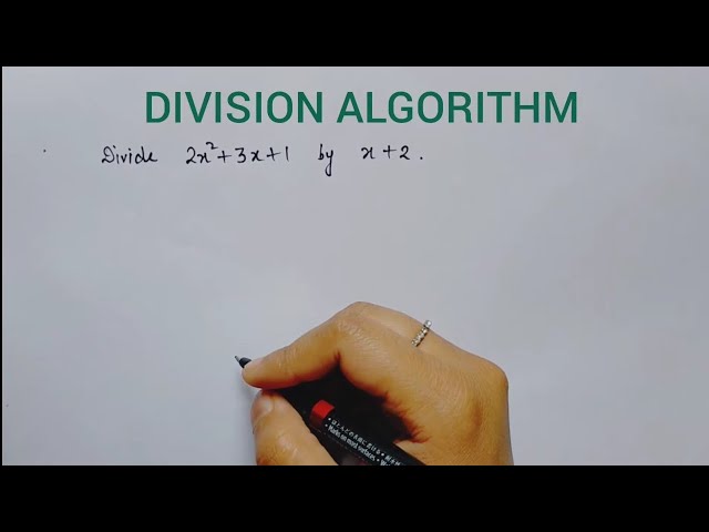 Division of polynomials | Division algorithm for polynomials| NCERT ,CBSE class 9 mathematics