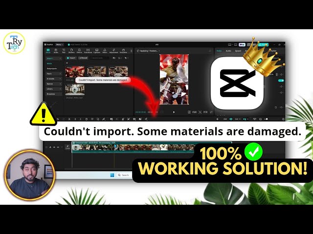 CapCut “Couldn’t Import Some Materials Are Damaged” FIX ✅ | CapCut Pro for PC 2026