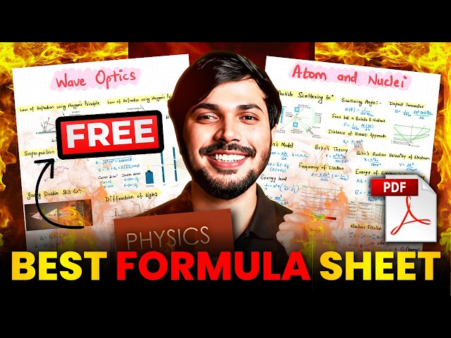 Physics in 5 Pages FREE Notes & Formula Sheet Class 12🔥 CBSE 2025-26 @zakisaudagarphysics