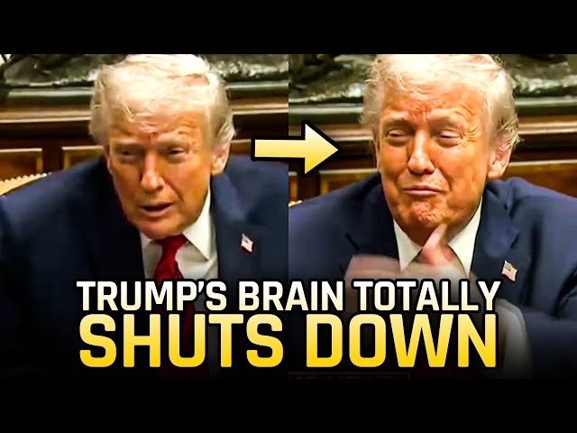 Visibly Defeated Trump's Brain Shuts Down