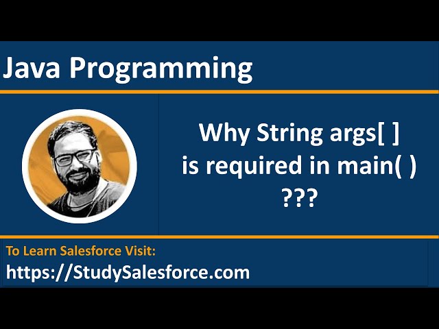 23 Java | Command Line Arguments | Why args[ ] String Array is required in main method?
