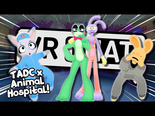 Jax Visits The Animal Hospital In VRChat! - VRChat Funny Moments (Roblox TADC)