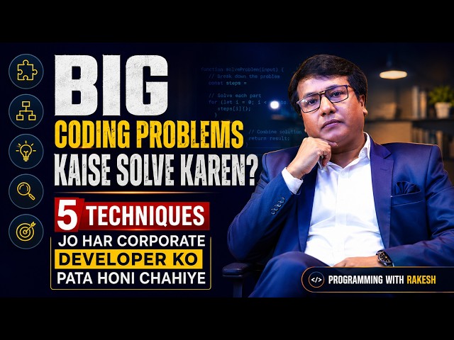 Big Coding Problems Kaise Solve Karen? | 5 Techniques Jo Har CorporateDeveloper Ko Pata Honi Chahiye