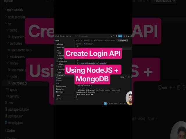 Login API with Node.js & MongoDB | Create Login API | Express.js + Mongoose | MERN Stack 2026 | #40