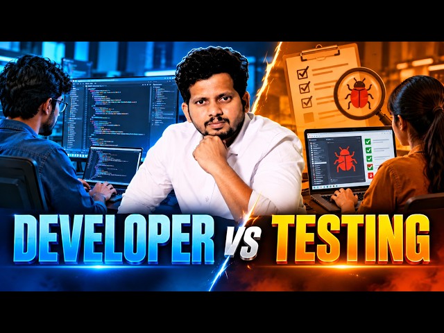 Developer vs Testing  |  Software Developer Roadmap # Software Development For Beginners