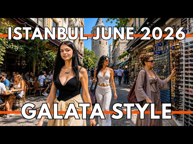 ISTANBUL TURKEY 2026 4K WALKING TOUR | Galata Tower, Tourist Outfits, Cafes & Shopping