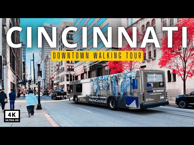 🇺🇸 Cincinnati Ohio 4K Walk | Hidden Downtown Gems You Need to See