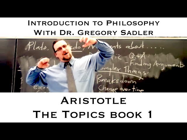 Aristotle, the Topics, book 1 - Introduction to Philosophy