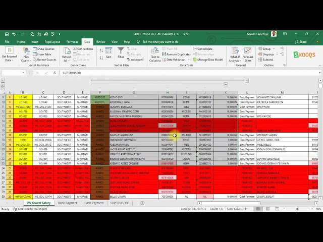 23_Groups and Subtotal in Excel