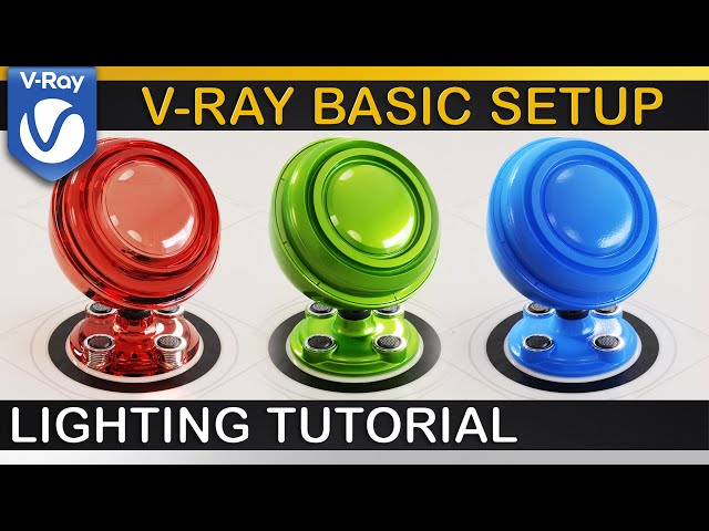 V-Ray | BASIC LIGHTING SETUP for BEGINNERS | General Render Settings, HDRI, DomeLight, ToneMapping