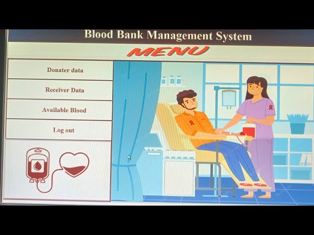 Blood Bank Management System || python Tkinter Project.