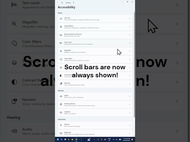 Show Windows Scrollbars Always!