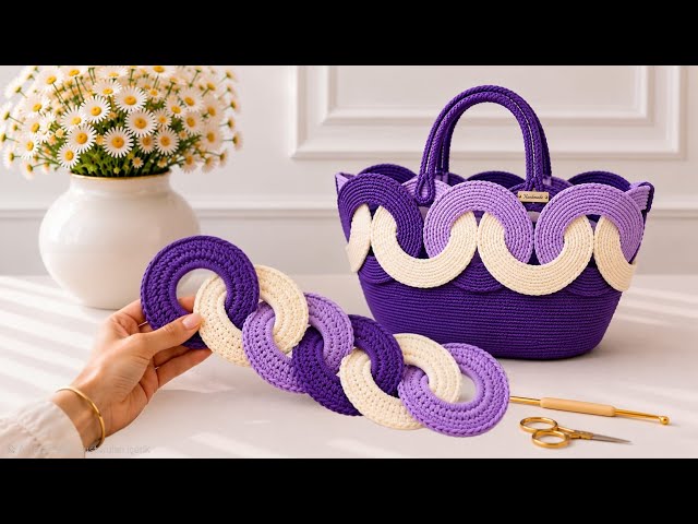 How to Crochet an Interlocking Ring Bag | Easy Crochet
