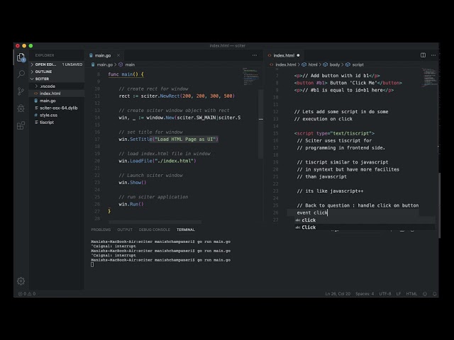 intro to tiscript: button click