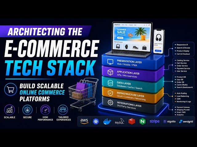 Architecting the E-Commerce Tech Stack | Build Scalable Online Commerce Platforms | Uplatz