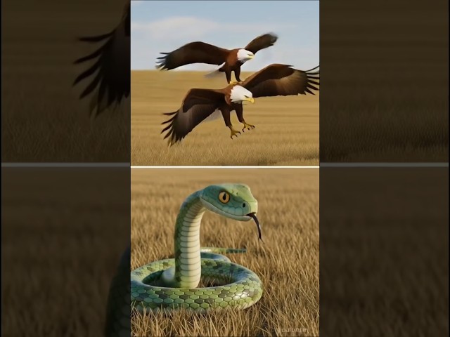 The Hungry Eagle and the Deadly Snake 🦅🐍 #ai #shorts #moralstory
