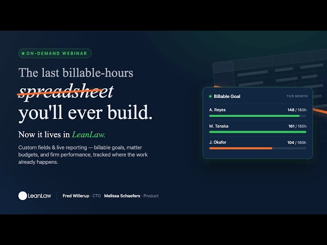 The Last Billable Hours Spreadsheet You'll Ever Build - Live Demo