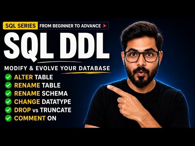 SQL ALTER TABLE, RENAME, DROP, TRUNCATE, IF EXISTS Explained | SQL DDL Tutorial Part 3 | PostgreSQL