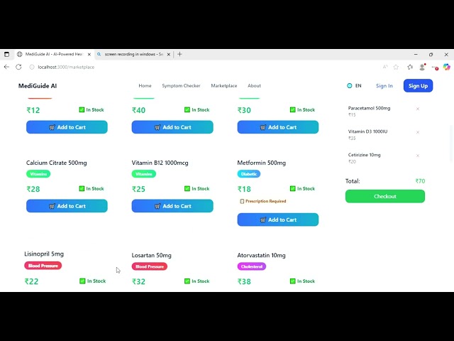 MediGuide AI – Revolutionizing Healthcare Access with AI | Hackathon Demo 🚀