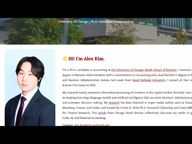 The Untold Story of Alex Kim –  Financial Statement Analysis with Large Language Models