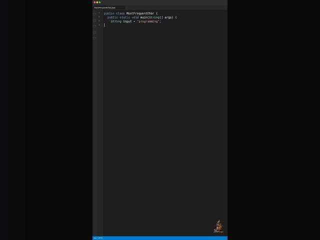 Java 8 Stream Interview Question 🚨 | Most Frequent Character #java #springboot #shorts #india