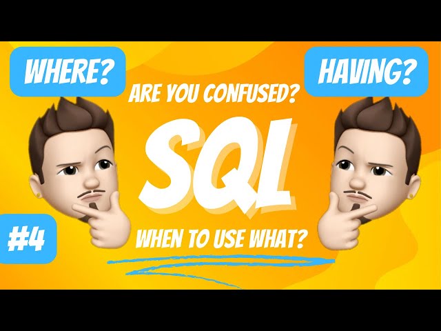 🔍 Clearing the Confusion: Understanding the WHERE and HAVING Clauses in SQL! 📊