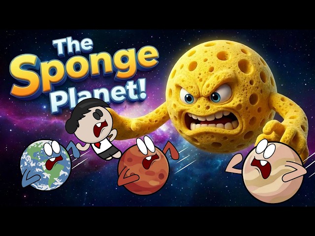The Sponge Planet! | #aumsum #kids #science