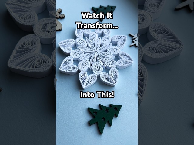 Crafting Magic: Easy Quilled Snowflake Tutorial! | Paper quilling snowflake