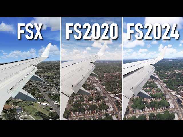 FSX vs FS2020 vs FS2024 | Microsoft Flight Simulator Comparison (4K)