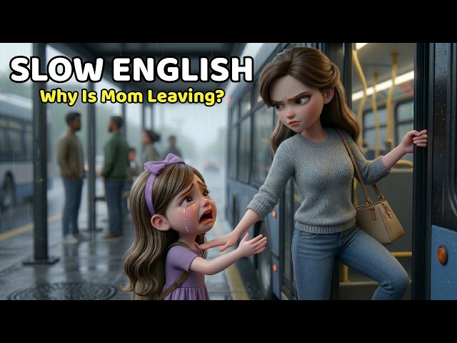 Why Is Mom Leaving? | Easy Slow  English Practice Story (Level A2)