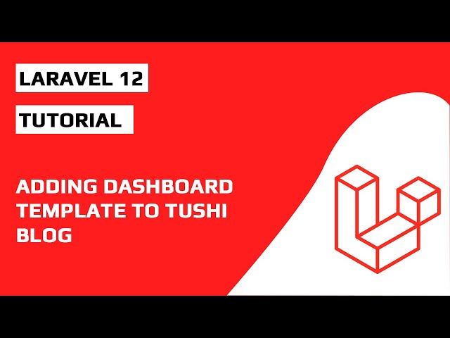 How to Add an HTML DASHBOARD Template to Laravel 12 | THE EASY WAY