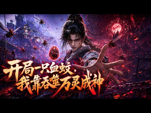💥完结💥ENG SUB【开局一只血蚊，我靠吞噬万灵成神】I Raised a Blood Mosquito That Devoured the World #修仙 #玄幻 #逆袭 #动画
