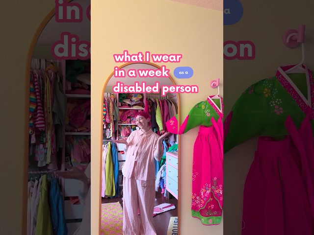 what I wear in a week as a disabled person👖#disabled #chronicillness #heds #autistic #autism