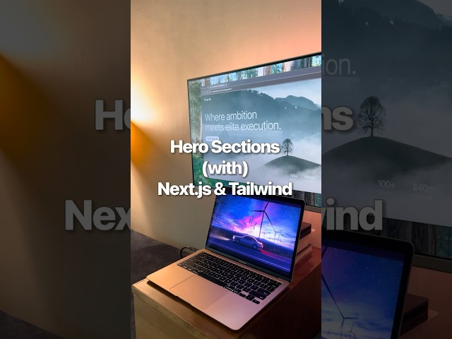 Designing a Premium Agency Hero Section | Next.js + Tailwind CSS Tutorial