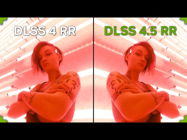 DLSS 4.5 Ray Reconstruction vs DLSS 4 Ray Reconstruction