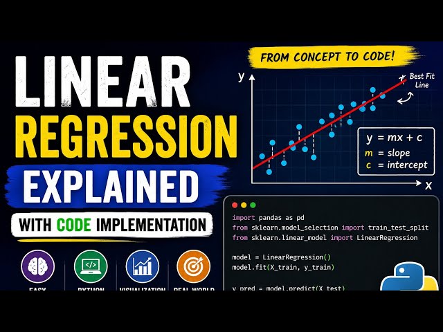 Linear regression explained with code implementation