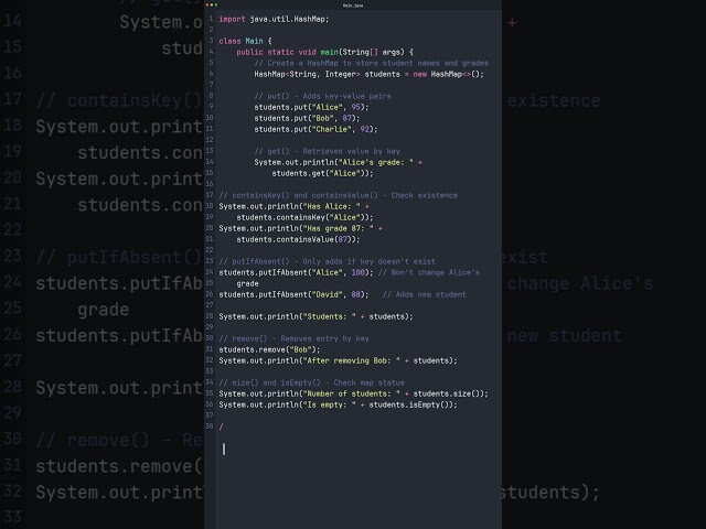 Java HashMap Complete Guide: All Essential Functions Explained