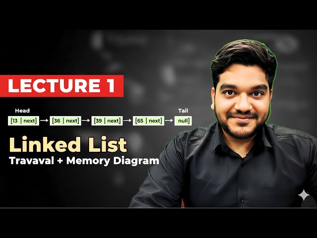 Linked List Explained from Scratch | Traversal & Memory Diagram