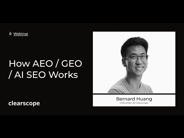 How Answer Engine Optimization (AEO) Works + AEO Playbook with Bernard Huang