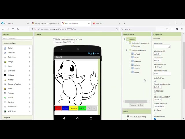 Tutorial Sederhana Membuat Aplikasi Game Mewarnai (Drawing Game) Menggunakan MIT APP INVENTOR