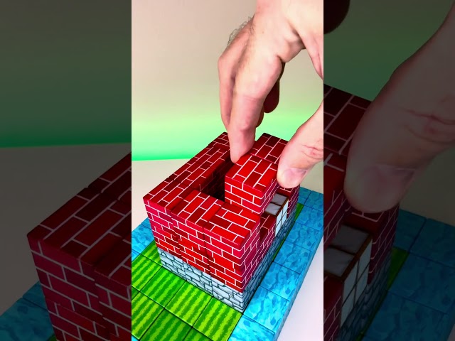 Magnetic Minecraft Building Just Got Easier! #shorts #minecraft #magnetic