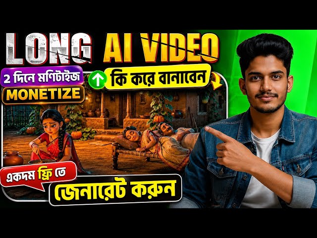 Create Long AI Videos for Totally Free | Monetize in 2 Days? 🔥 | AI Video Tutorial 2026
