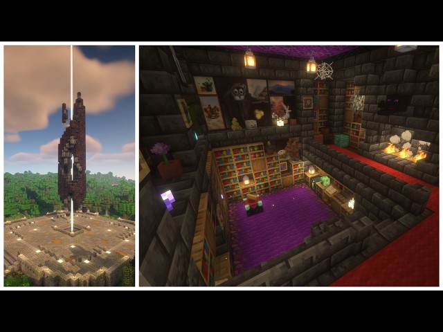 Minecraft | Spawn / End  / Nether Portal Build - Part 6: Enchanting Room