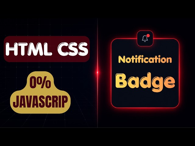 Notification Badge Pulse Animation Tutorial (HTML & CSS) 