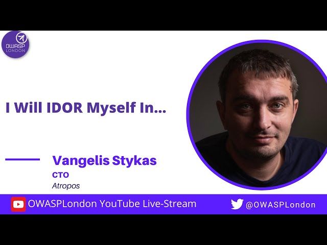 I Will IDOR Myself In - Vangelis Stykas